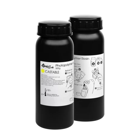 XYZprinting UV Resin Castable - 2 x 500 ml Bottles (Yellow)