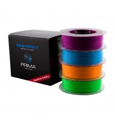 EasyPrint PLA Value Pack Neon- 1.75mm - 4x 500 g (Total 2 kg) - Neon Blue, Neon Green, Neon Orange, Neon Purple