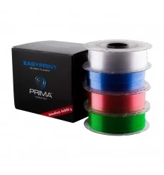 EasyPrint PETG Value Pack - 1.75mm - 4x 500 g (Total 2 kg) - Clear, Rose, Light Blue, Green