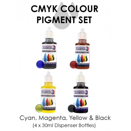 Monocure 3D CMYK Pigment Set (4 x 30 ml)