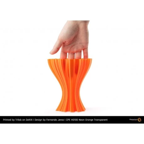 Buy Fillamentum CPE HG100 "Neon Orange Transparent" 1.75mm at SoluNOiD.dk - Online