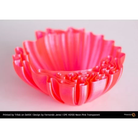 Fillamentum CPE HG100 "Neon Pink Transparent" 1.75mm - SoluNOiD.dk