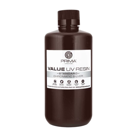 PrimaCreator Value UV / DLP Resin - 1000 ml - Chromatic Silver