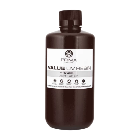 PrimaCreator Value Tough UV Resin (ABS Like) - 1000 ml - Light Grey