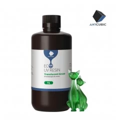 Buy Anycubic Plantebaseret UV Resin 1000ml Translucent Green at SoluNOiD.dk - Online