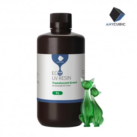 Buy Anycubic Plantebaseret UV Resin 1000ml Translucent Green at SoluNOiD.dk - Online