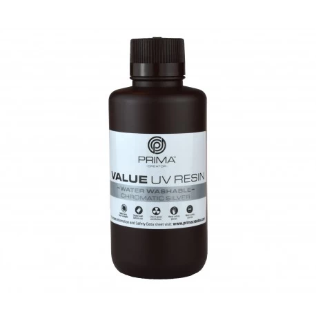 PrimaCreator Value Water Washable UV Resin - 500 ml - Chromatic Silver