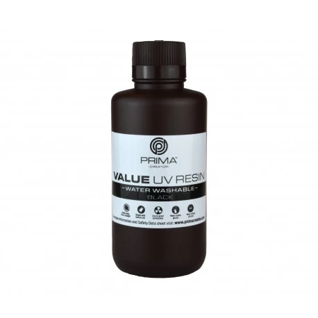 PrimaCreator Value Water Washable UV Resin - 500 ml - Black