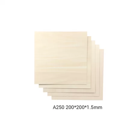 Snapmaker Basswood Sheet-A250 / 200x200x1,5mm / 5-pack