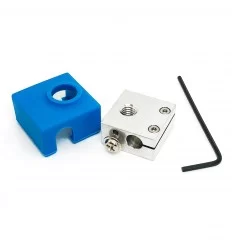 Micro Swiss Heater Block Upgrade with Silicone Sock for CR10 / Ender 2 / Ender 3 / ANET A8 Printers MK7, MK8, MK9 Hotend