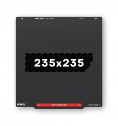OSEQ Safe sheet 240x245mm for 235x235mm heatbed