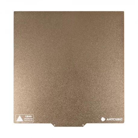 JUUPINE Per Anycubic Kobra 3/Kobra 3V2 Smooth Pei Build Plate 256 X 268 Cm Spring Steel Sheet For Anycubic Cobra 3 Combo Plate Double Sided Smooth/Textured Pei HeatingBed
