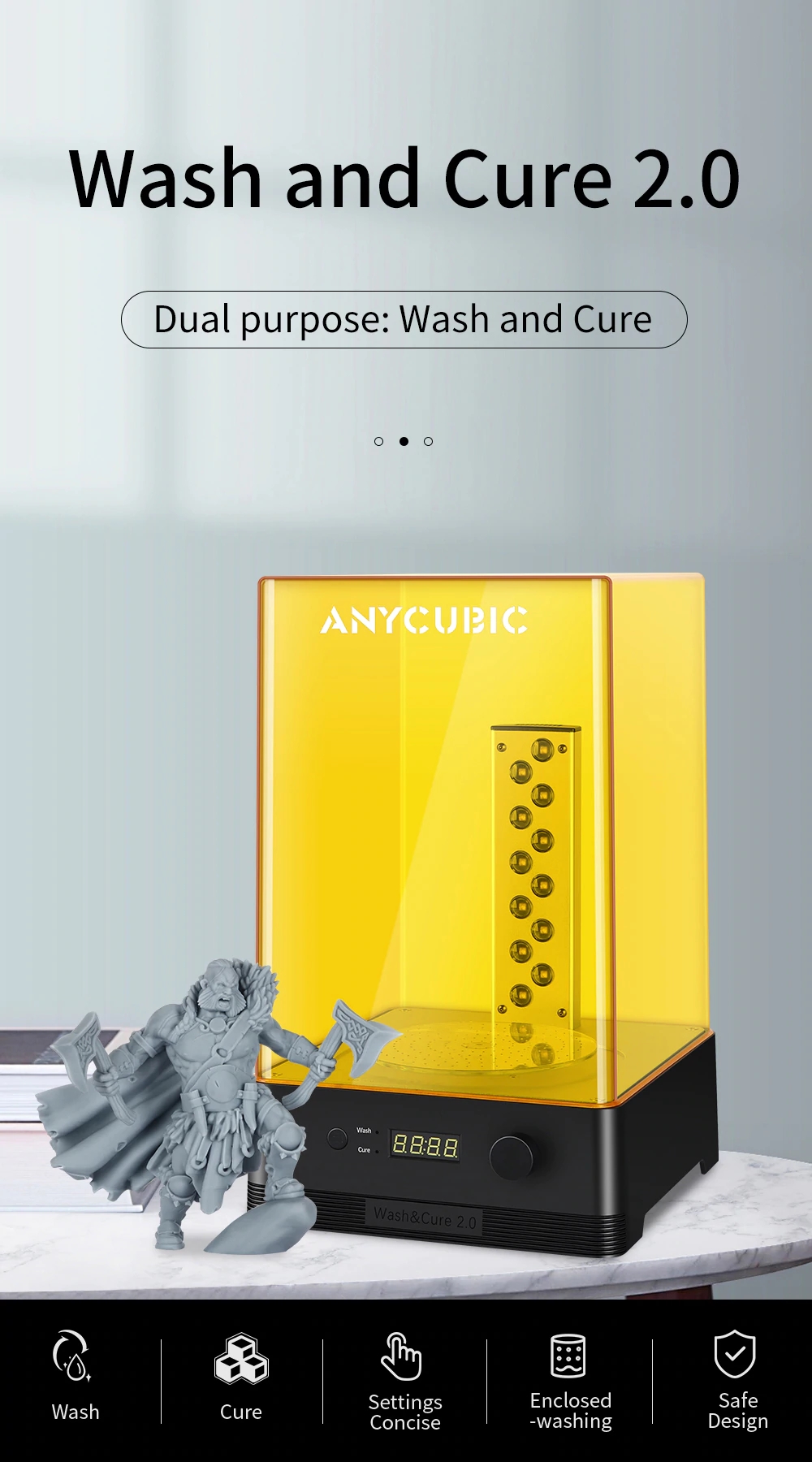 Anycubic Wash & Cure 2.0 hos SoluNOiD.dk