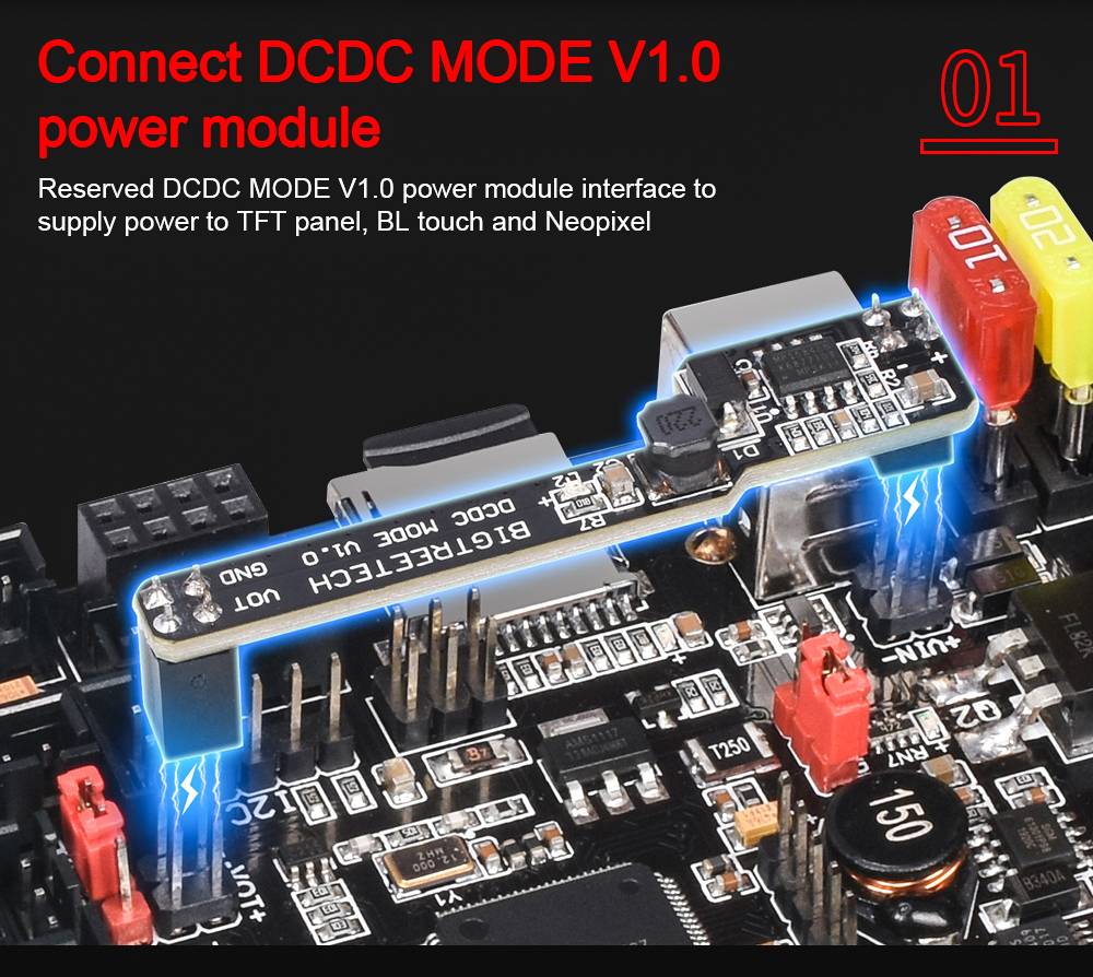 Scheda Controller Stampante 3D BIGTREETECH SKR V1.4 Turbo – 32 Bit, Compatibile Con TMC2208/2130, Supporto LCD/TFT
