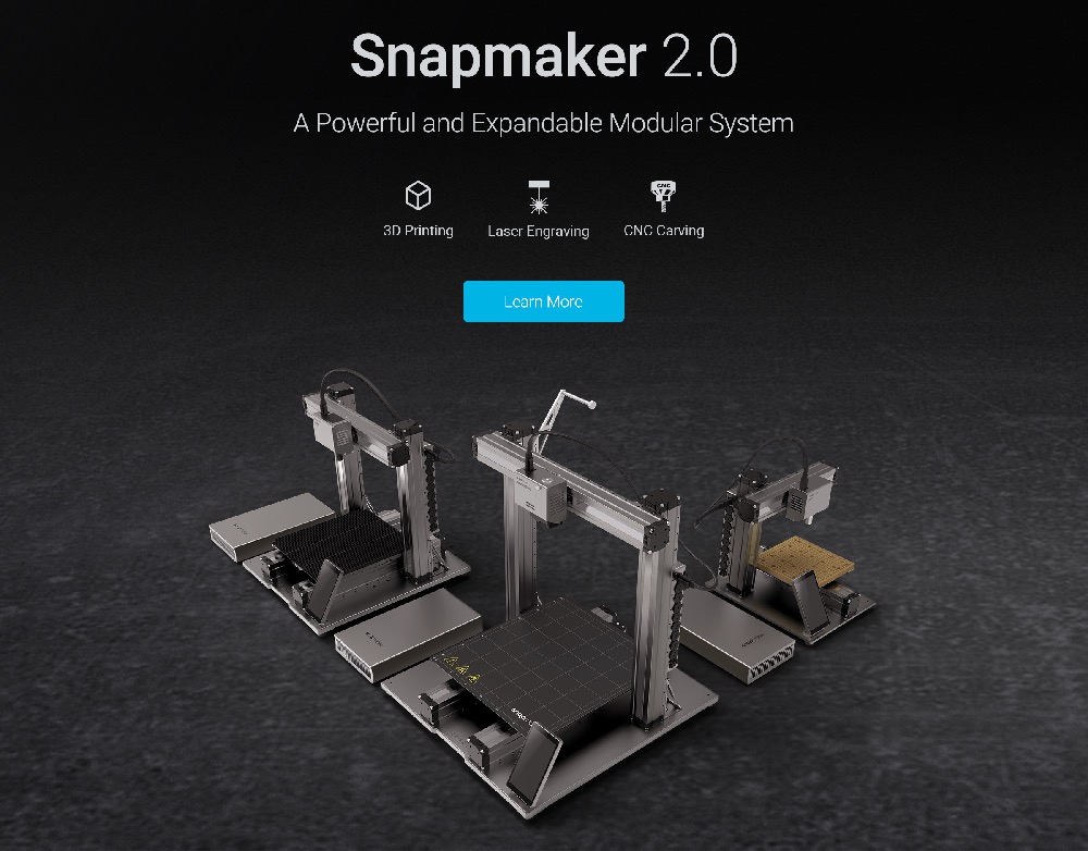 Køb Snapmaker 2.0 3-in-1 3D Printer with Enclosure-A350T - Online